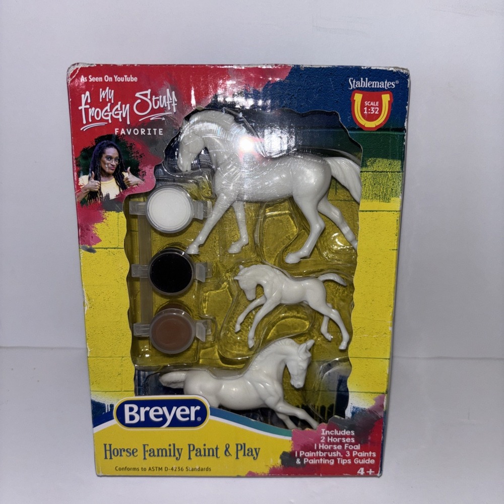 Breyer Horses Stablemates Horse Family Paint & Play Set 3 Figures 1:32 New
